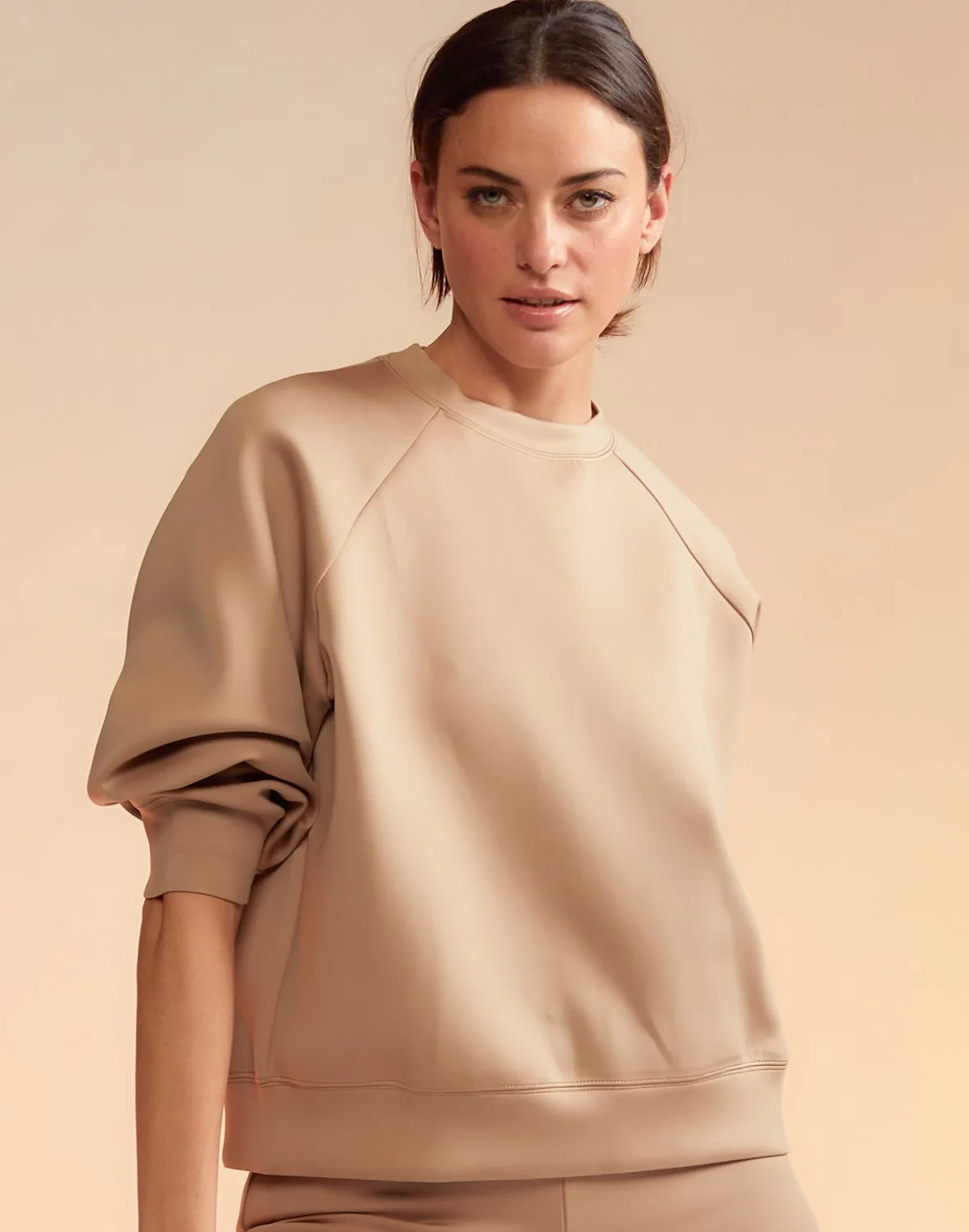 Cynthia Rowley Bonded Pullover Sweatshirt- All Sport