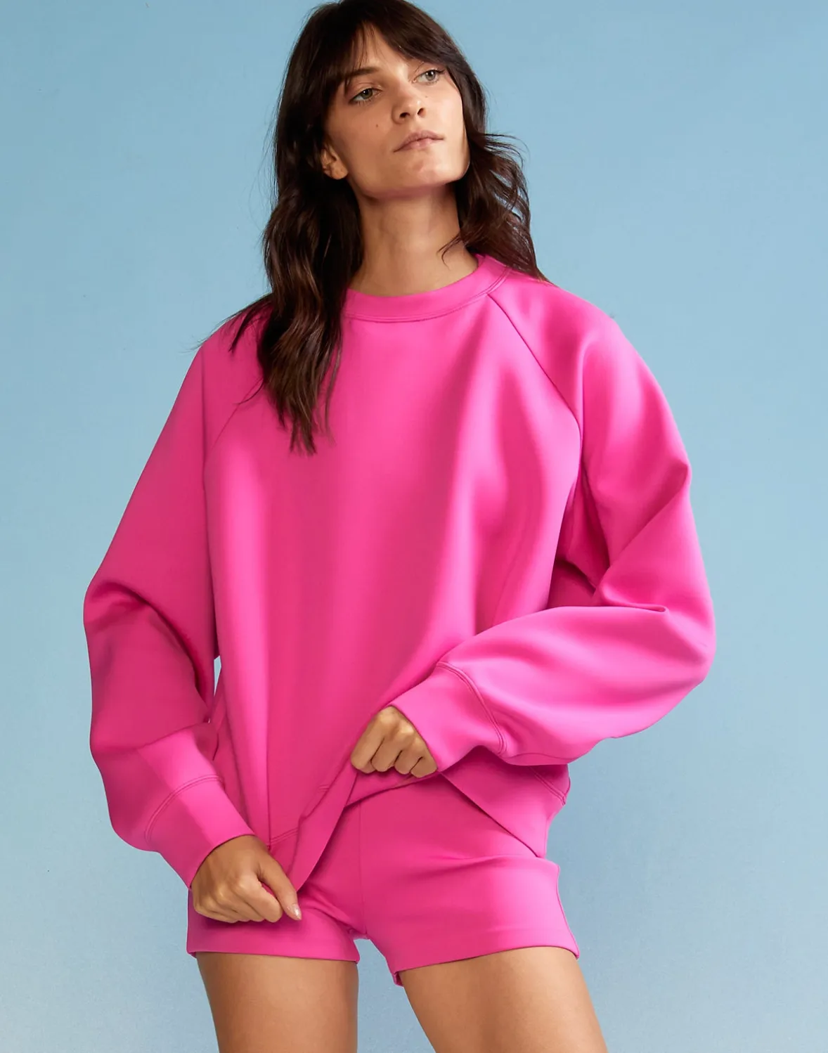 Cynthia Rowley Bonded Pullover Sweatshirt- All Sport