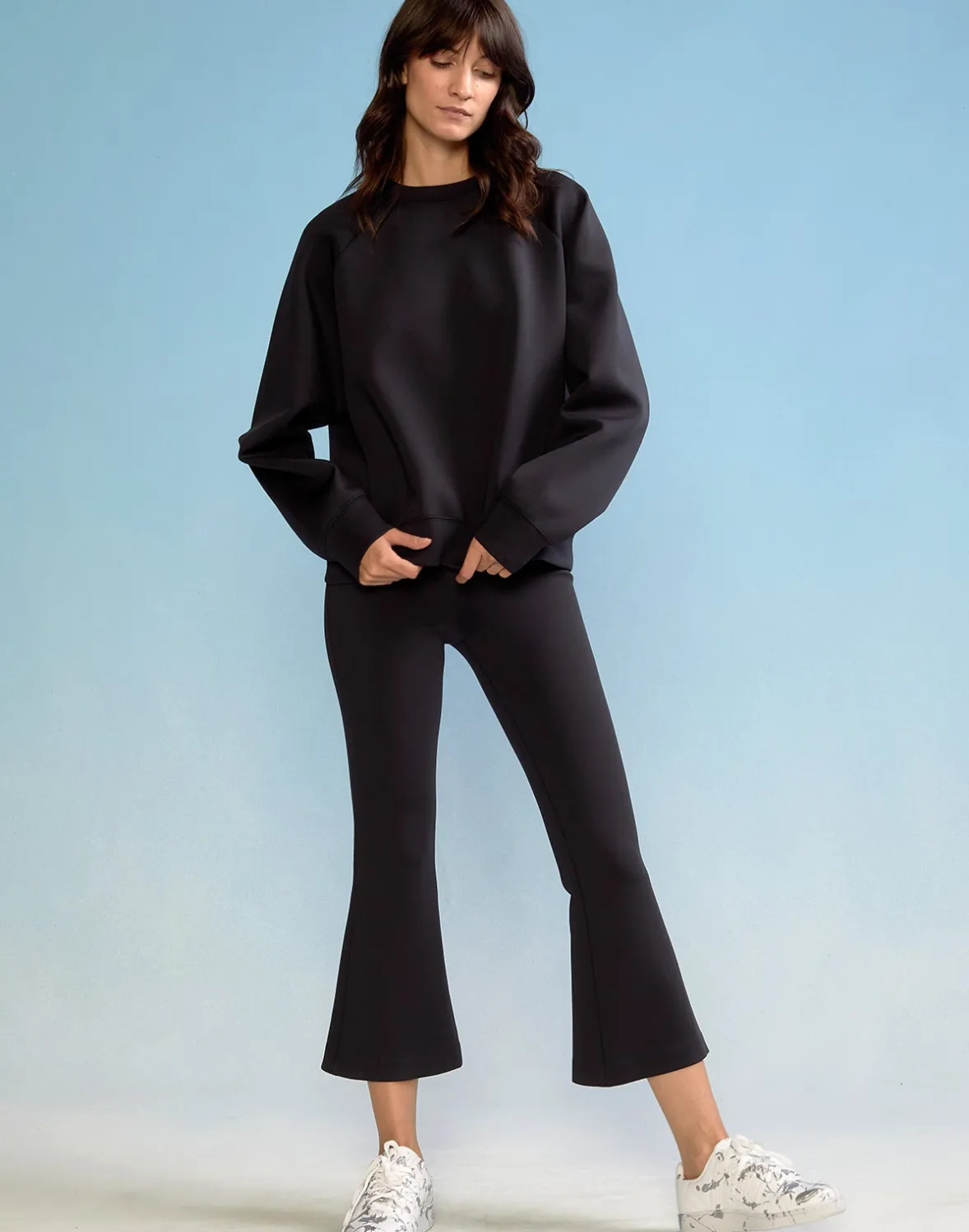 Cynthia Rowley Bonded Pullover Sweatshirt- All Sport
