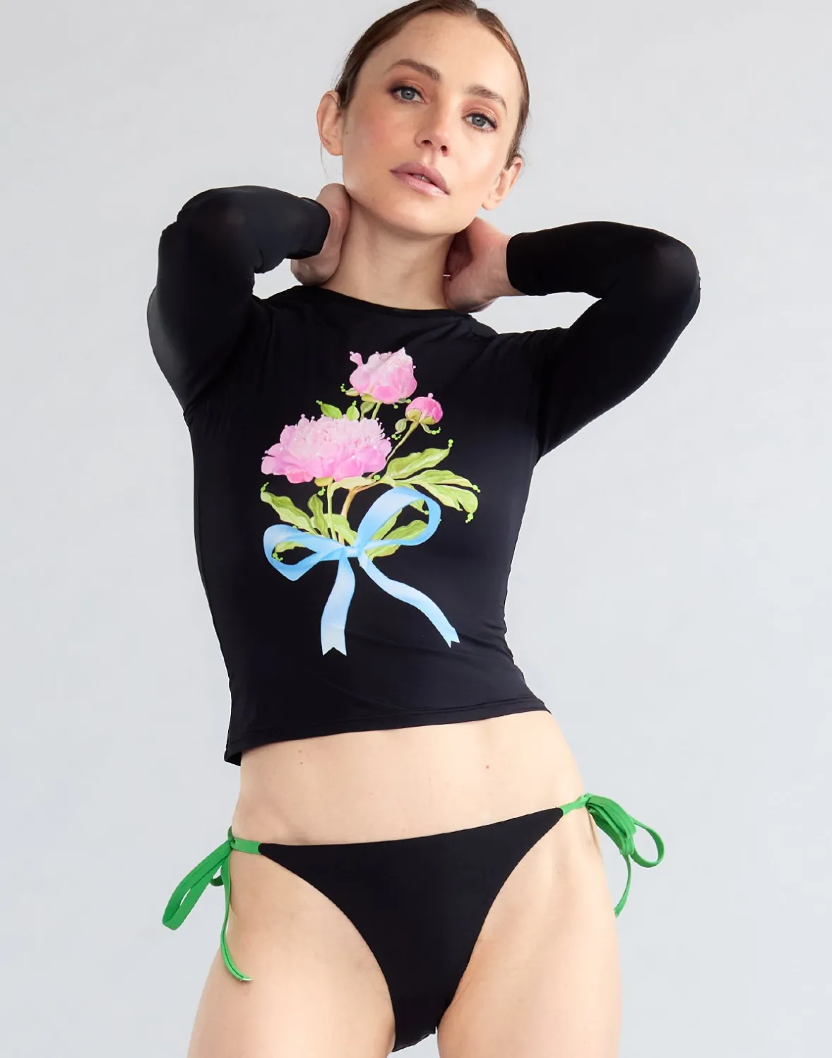 Cynthia Rowley Bouquet Ribbon Rashguard- Surf & Swim