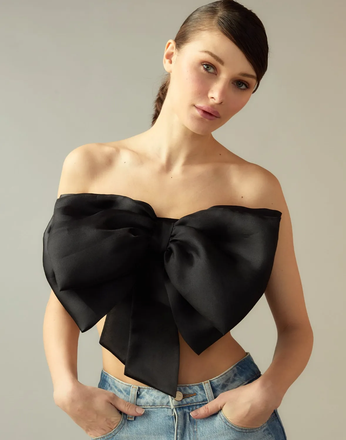 Cynthia Rowley Cupid's Bow Bandeau- Tops