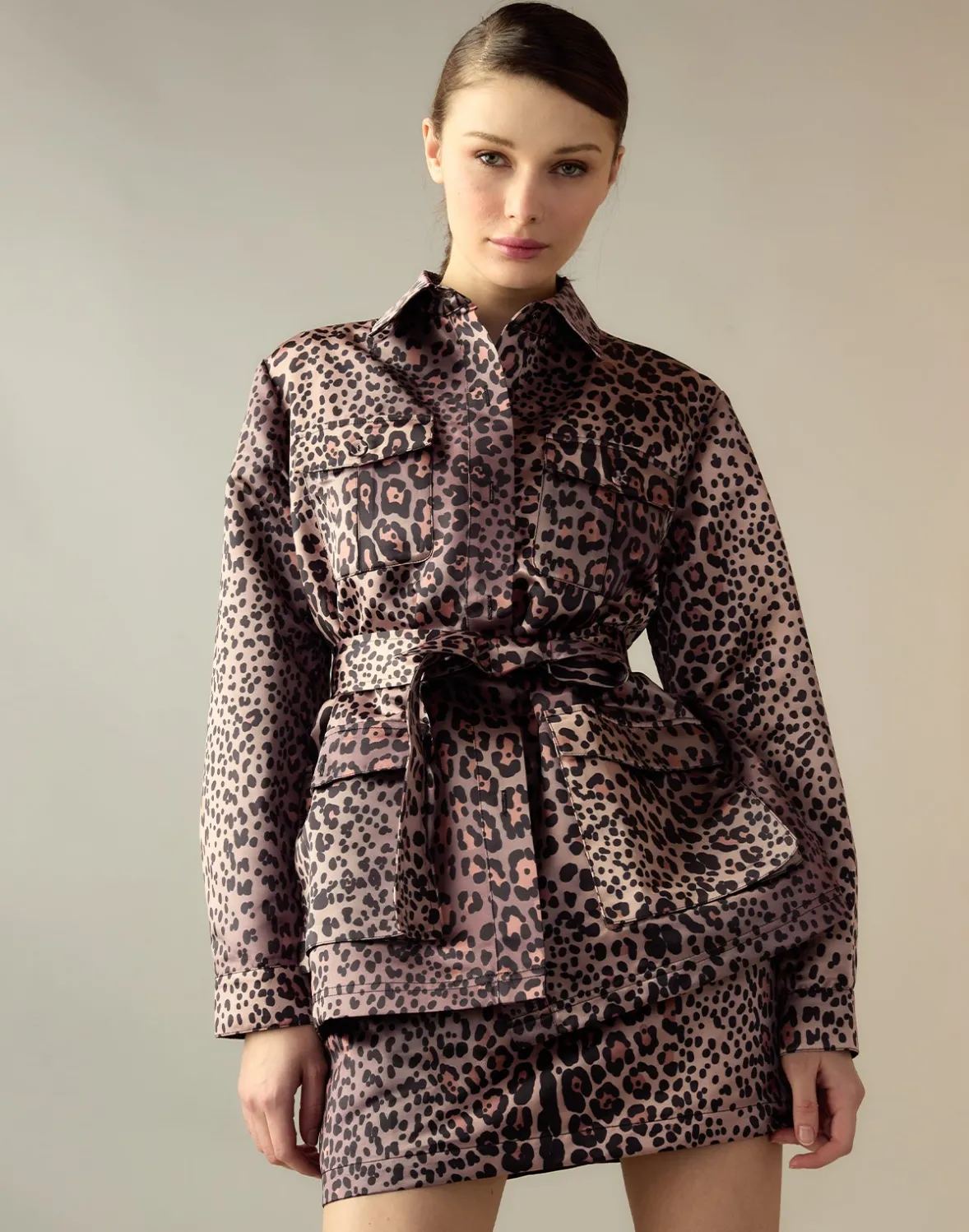 Cynthia Rowley Satin Safari Jacket- Tops | Jackets & Coats