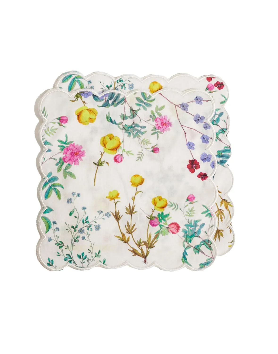Cynthia Rowley Scallop Embroidered Edge Cocktail Napkin- Home